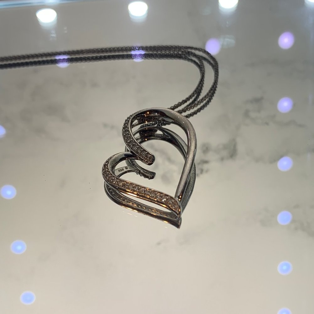 1/6 Carat Diamond Heart Necklace